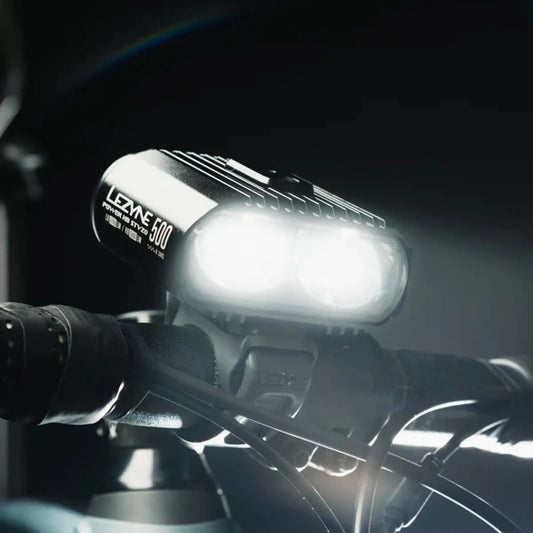 LEZYNE POWER HIGH BEAM 500 LOADED STVZO Front LIGHT - BLACK/WHITE