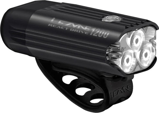 LEZYNE REACT DRIVE 1200 LUMEN RADAR Front LIGHT - Black