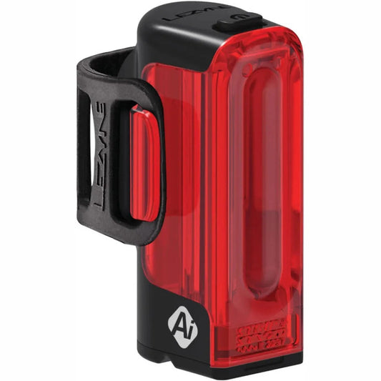 LEZYNE STRIP+ STVZO AI ALERT LIGHT - BLACK/RED