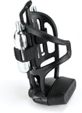 LEZYNE TUBELESS FLOW WATER BOTTLE CAGE WITH CO2 CARTRIDGES - BLACK