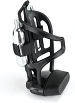 LEZYNE TUBELESS FLOW WATER BOTTLE CAGE WITH CO2 CARTRIDGES - BLACK