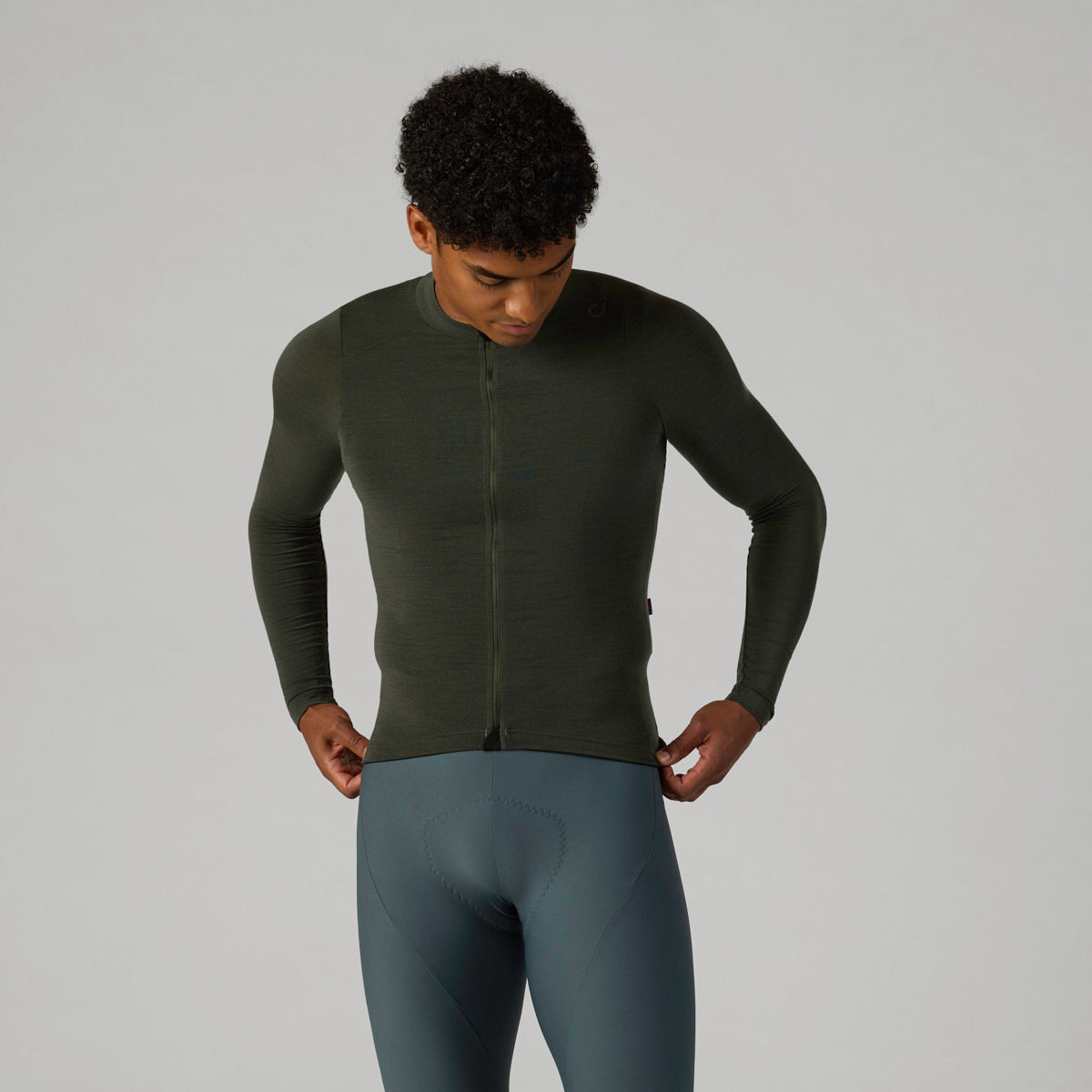 VELOCIO Luxe Merino Manica lunga - Deep Forest