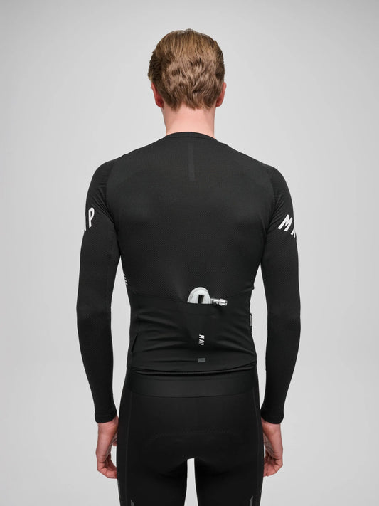 MAAP APEX AEON LONG SLEEVE JERSEY - BLACK/WHITE