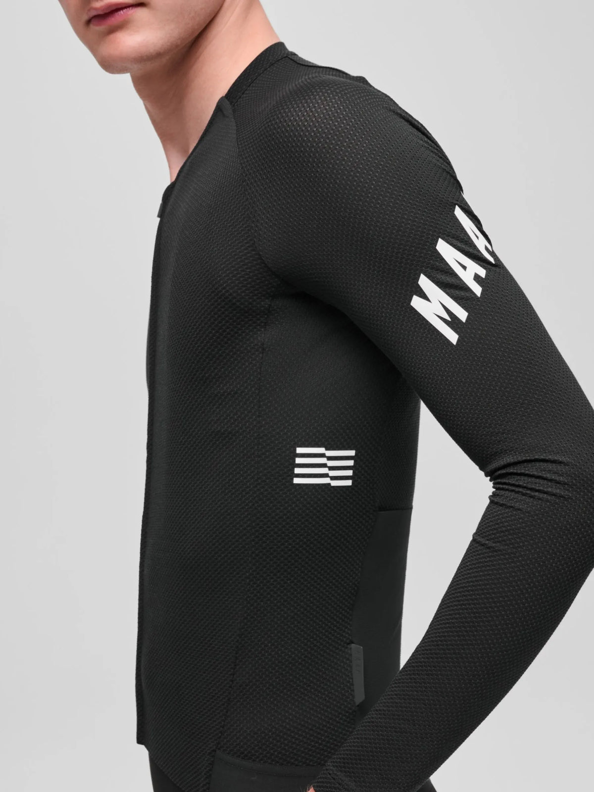 MAAP APEX AEON LONG SLEEVE JERSEY - BLACK/WHITE