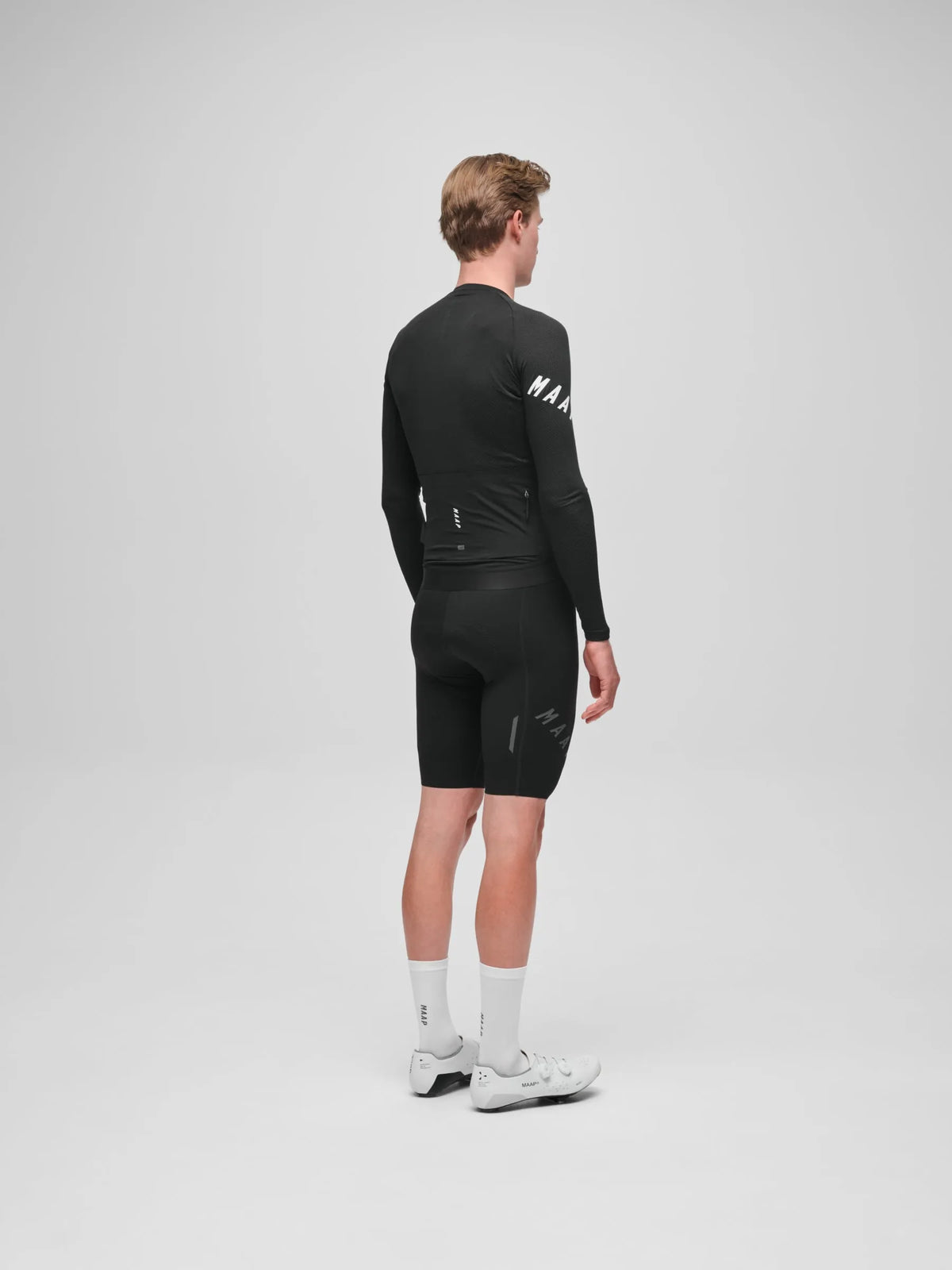MAAP APEX AEON LONG SLEEVE JERSEY - BLACK/WHITE