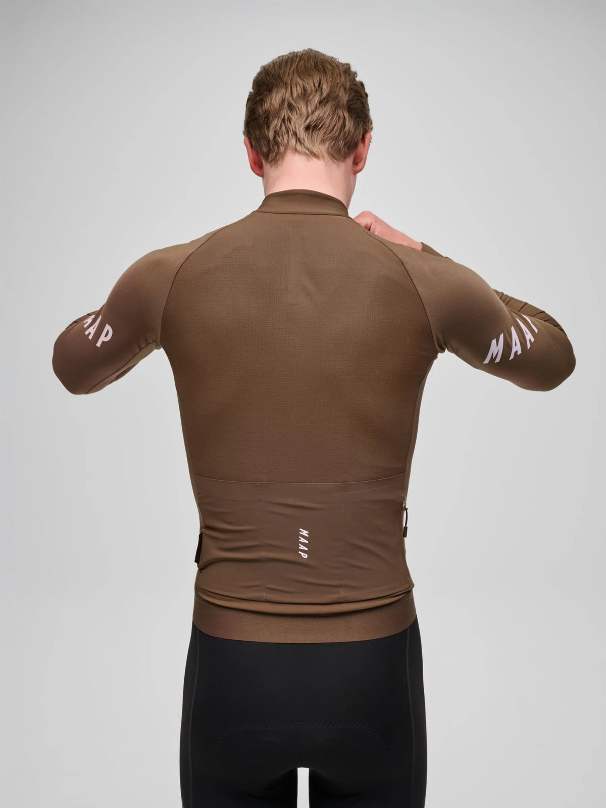 MAAP APEX AEON THERMAL LONG SLEEVE JERSEY - ESPRESSO