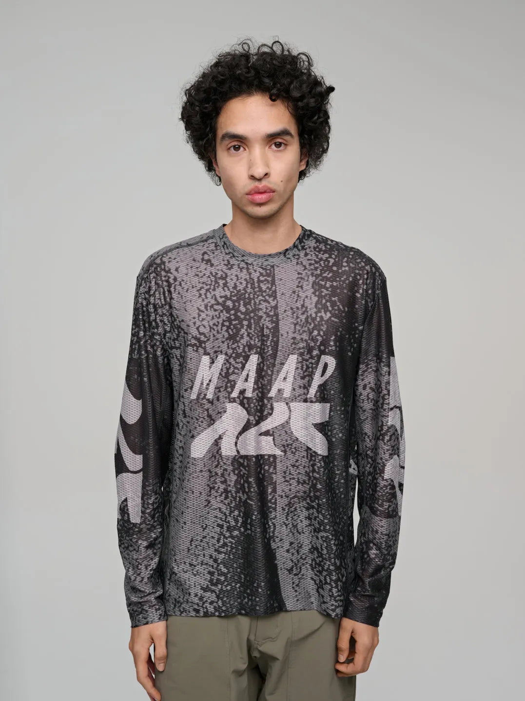 MAAP Alt Road Mesh LS Tee - Silver/Black
