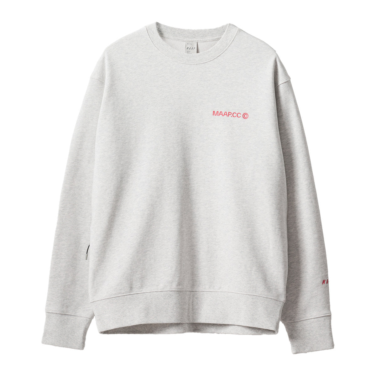 MAAP ESSENTIALS CC CREW - LIGHT GREY MARLE
