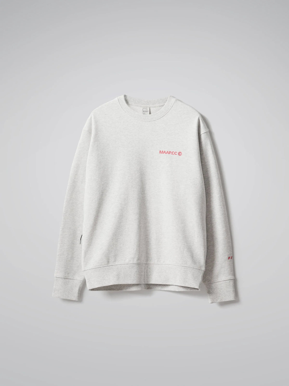 MAAP ESSENTIALS CC CREW - LIGHT GREY MARLE