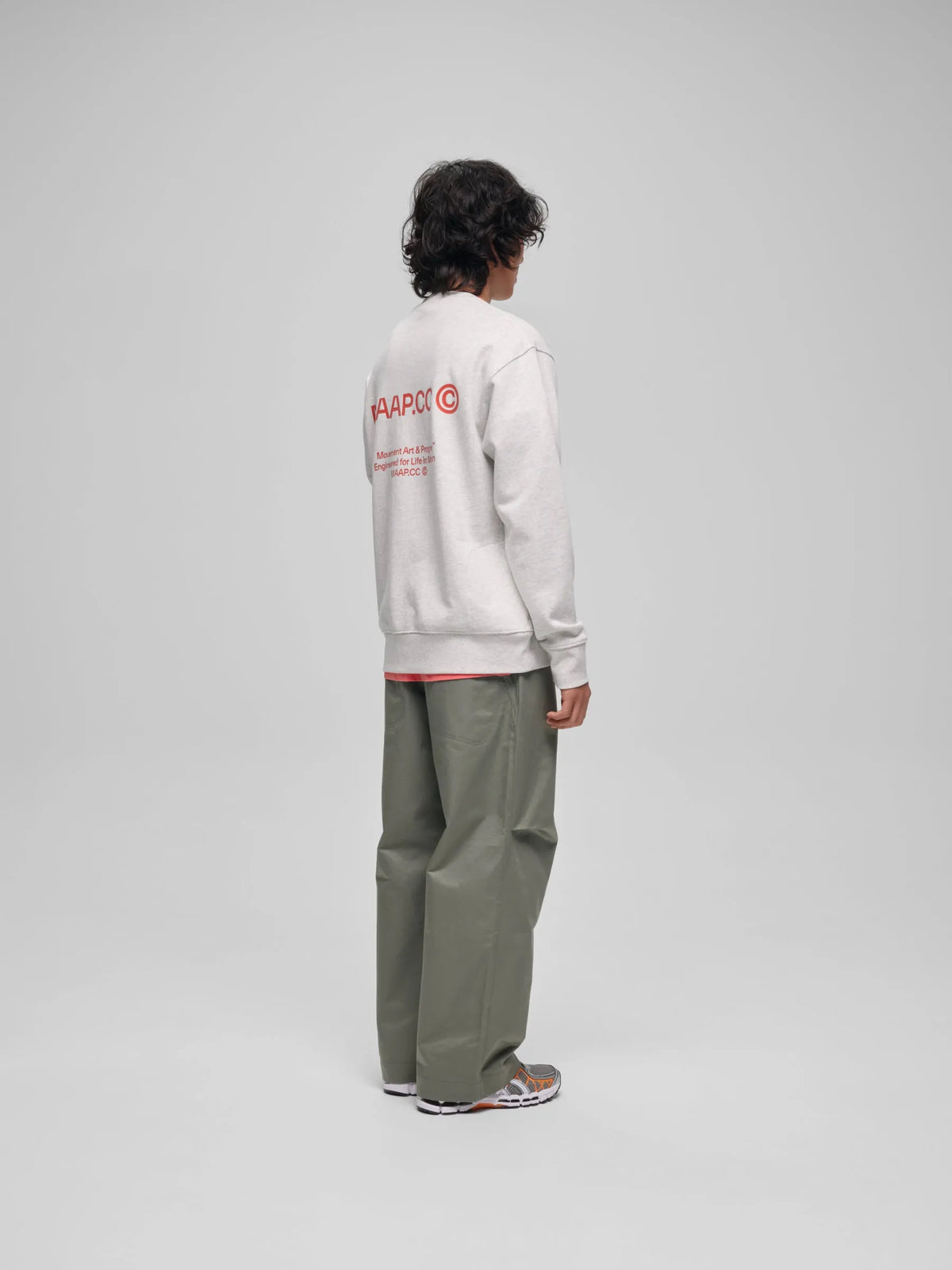 MAAP ESSENTIALS CC CREW - LIGHT GREY MARLE