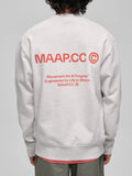 MAAP ESSENTIALS CC CREW - LIGHT GREY MARLE