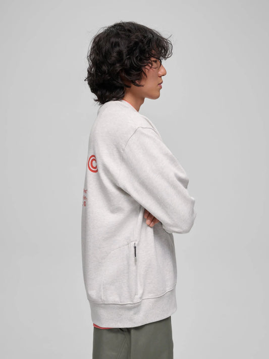 MAAP ESSENTIALS CC CREW - LIGHT GREY MARLE