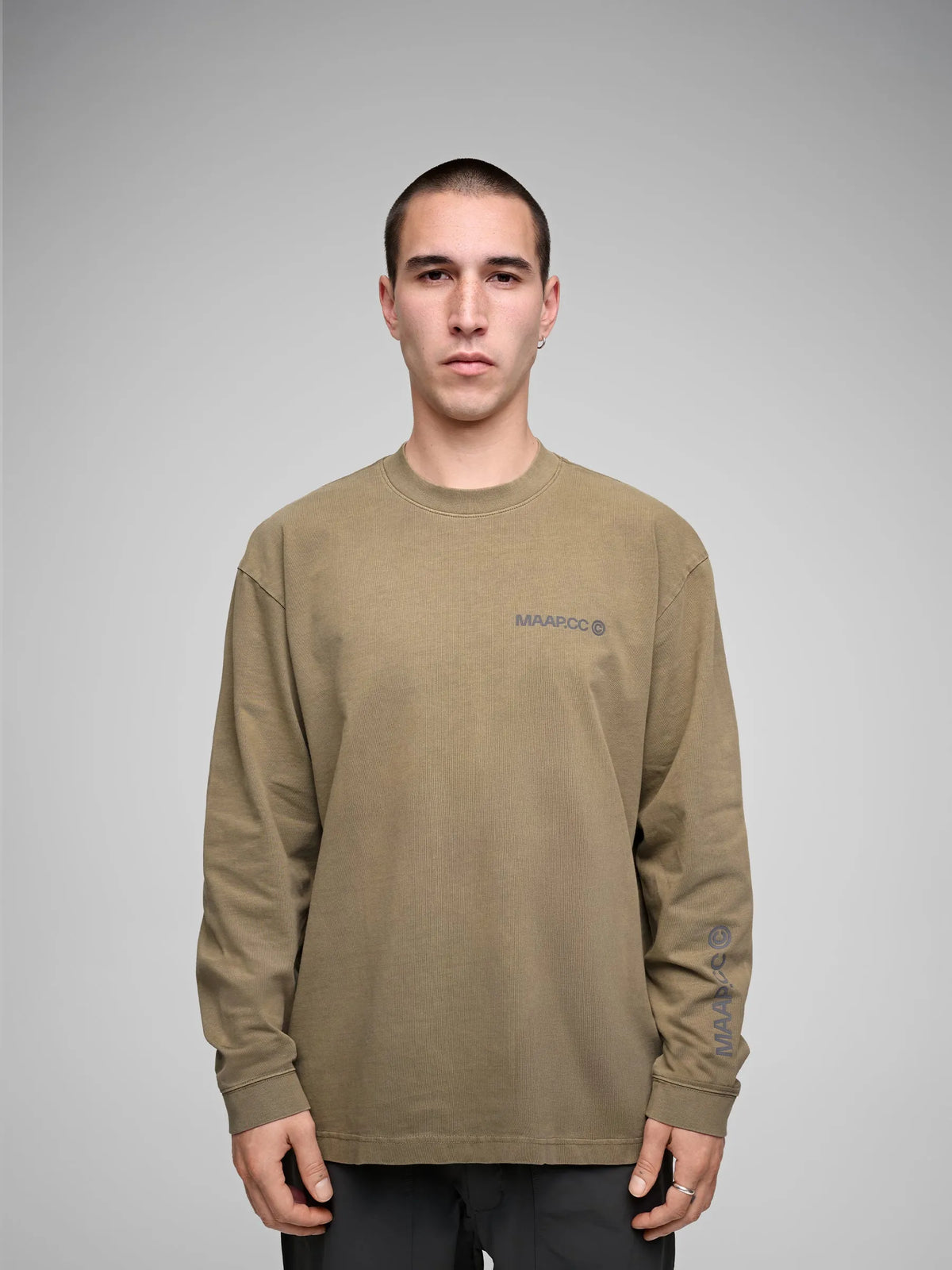 MAAP ESSENTIALS CC LONG SLEEVE TEE - SILVER SAGE