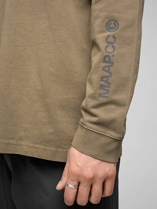 MAAP ESSENTIALS CC LONG SLEEVE TEE - SILVER SAGE