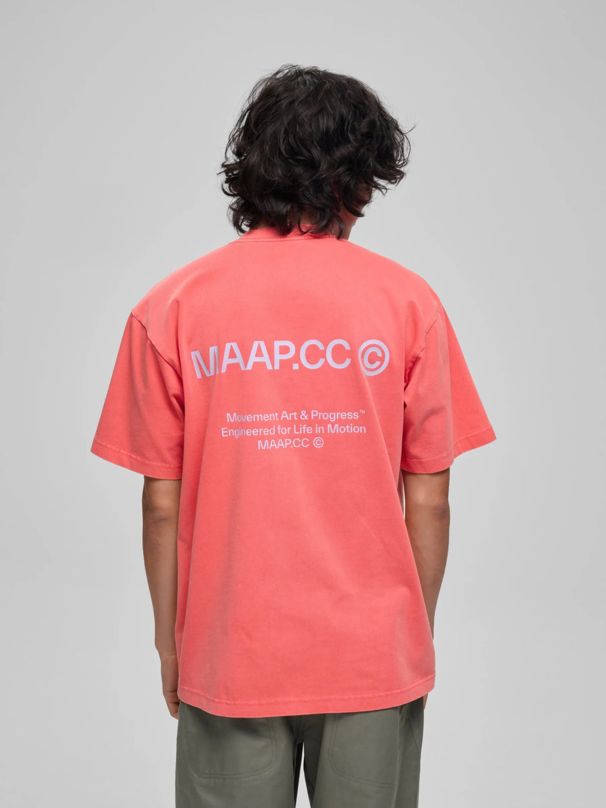 MAAP ESSENTIALS CC TEE - PEACH ECHO