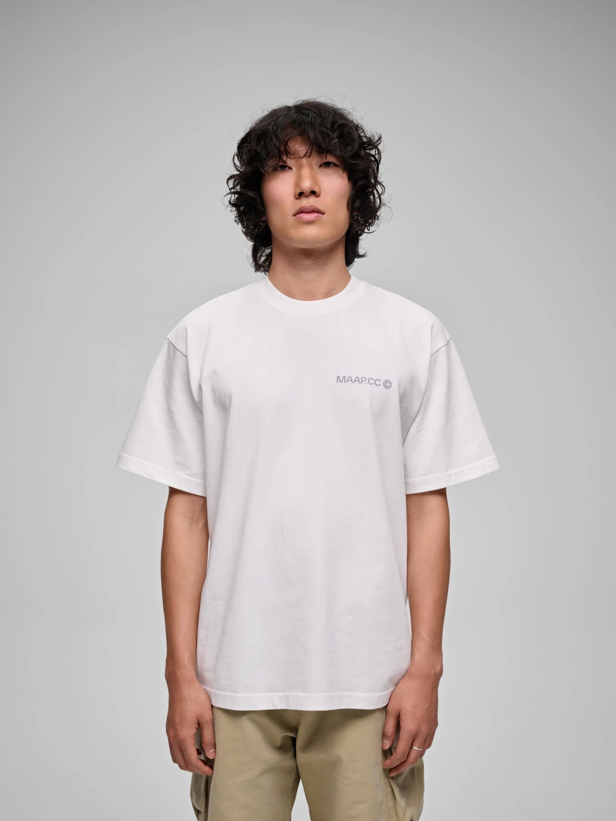 MAAP ESSENTIALS CC TEE - WHITE/ICELANDIC BLUE