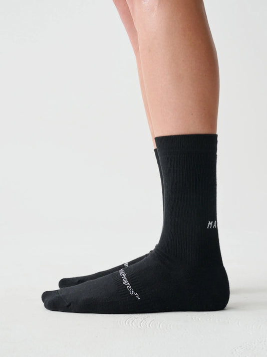 MAAP ESSENTIALS PRINT SOCKS - BLACK