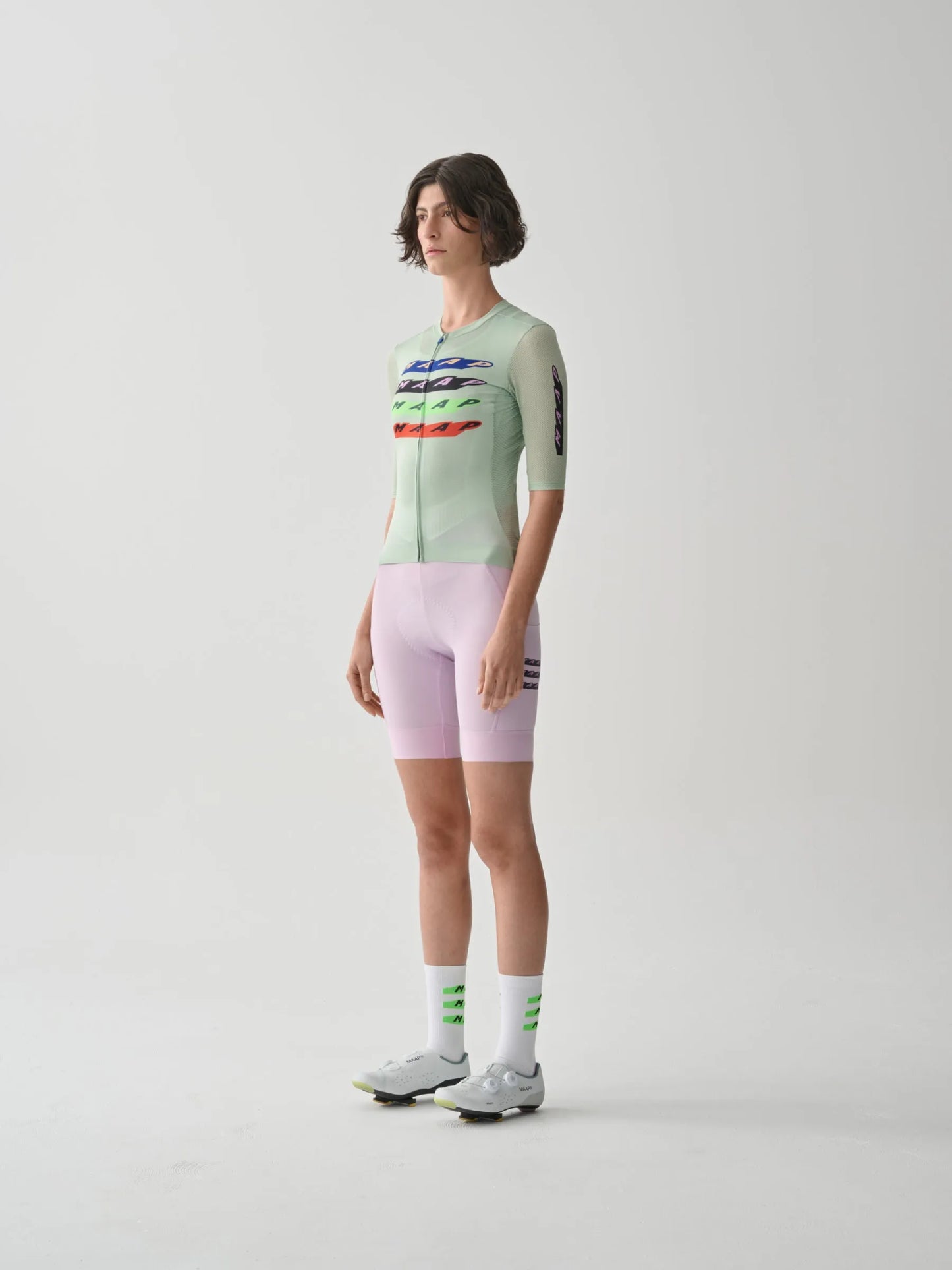 MAAP Evade X Team Bib Evo Cargo Women Bib Shorts - Cherry Blossom