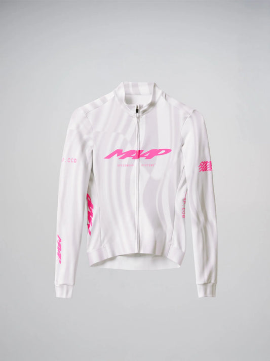 MAAP HALO TEAM THERMAL LONG SLEEVE JERSEY - HALO STATIC GREY