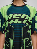 MAAP MESH SHORT SLEEVE TEE - BLACK/ACID LIME