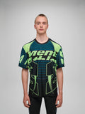 MAAP MESH SHORT SLEEVE TEE - BLACK/ACID LIME