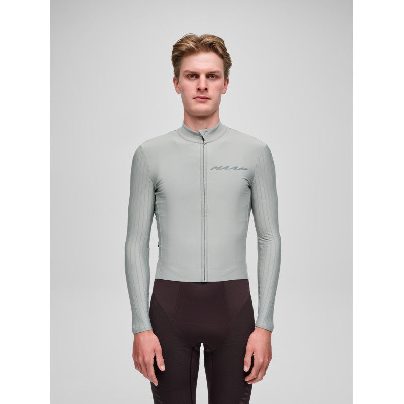 MAAP PRO AERO THERMAL LONG SLEEVE JERSEY - FOREST FOG