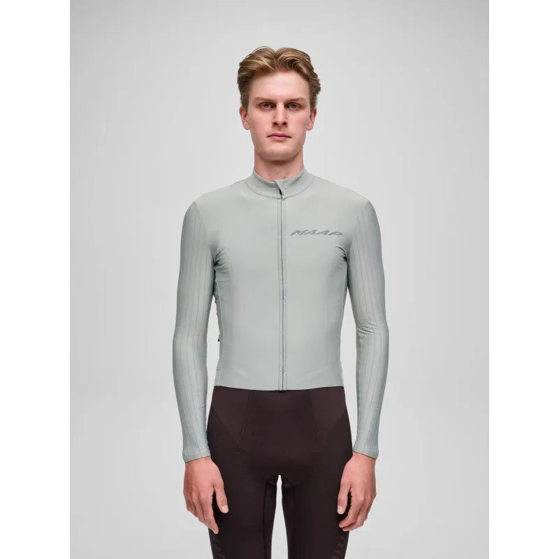 MAAP PRO AERO THERMAL LONG SLEEVE JERSEY - FOREST FOG