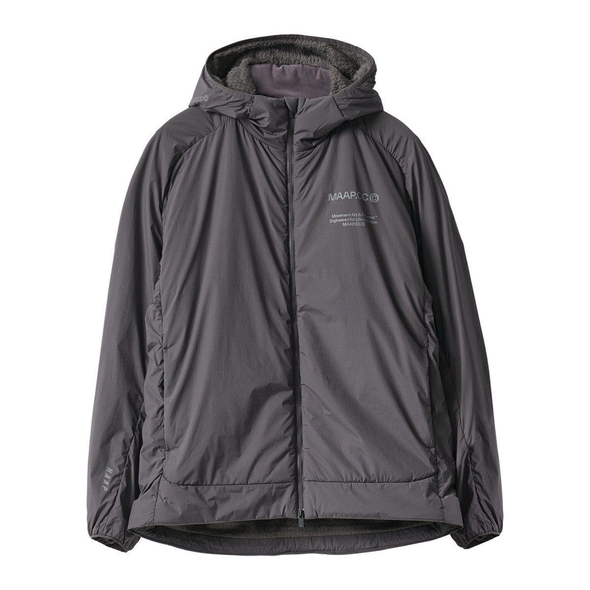 MAAP SOLACE INSULATED HOODED JACKET - MONOLITH