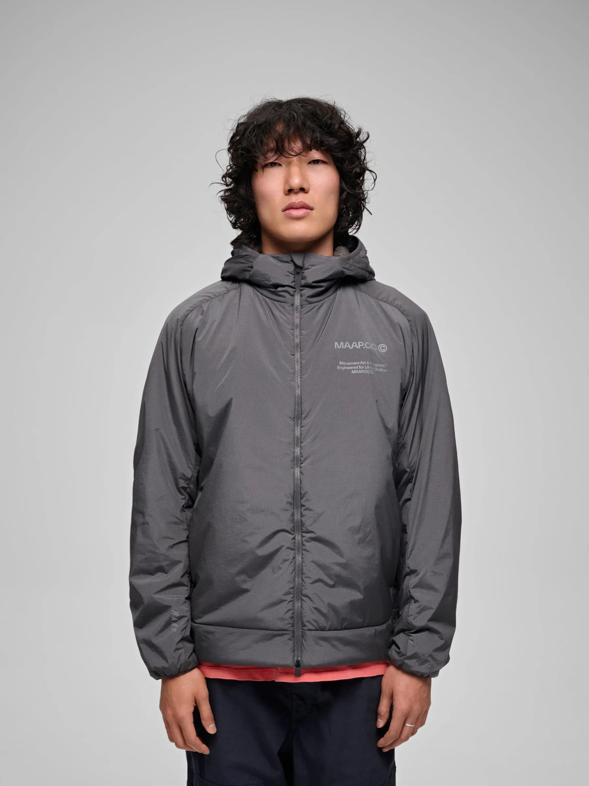 MAAP SOLACE INSULATED HOODED JACKET - MONOLITH