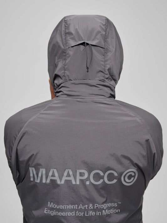 MAAP SOLACE INSULATED HOODED JACKET - MONOLITH