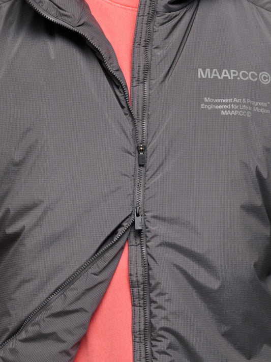 MAAP SOLACE INSULATED HOODED JACKET - MONOLITH