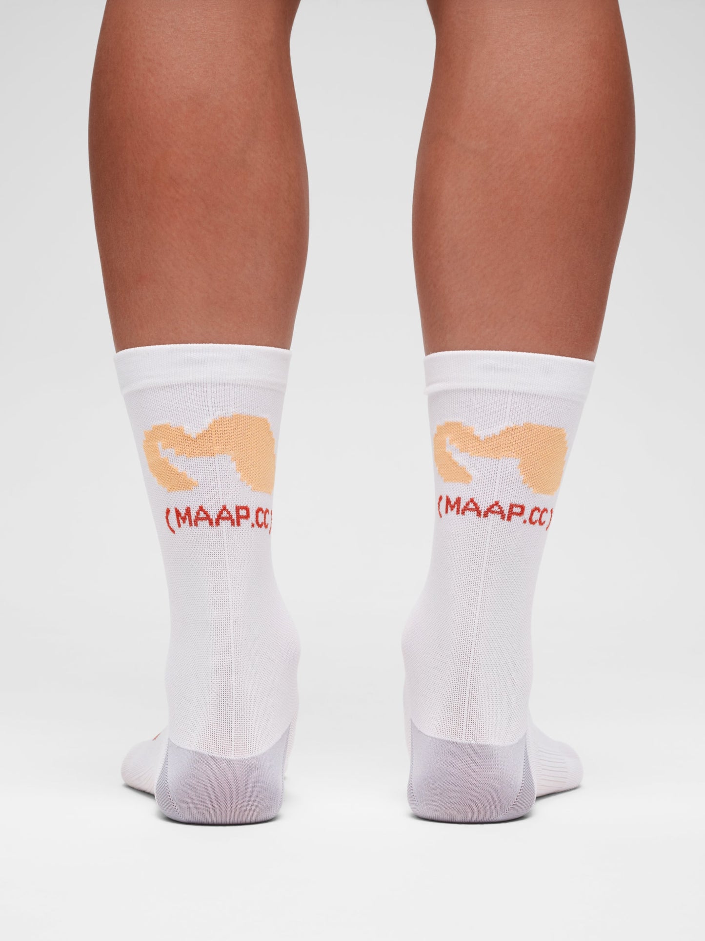 MAAP Strata Team Sock - White/Sorbet