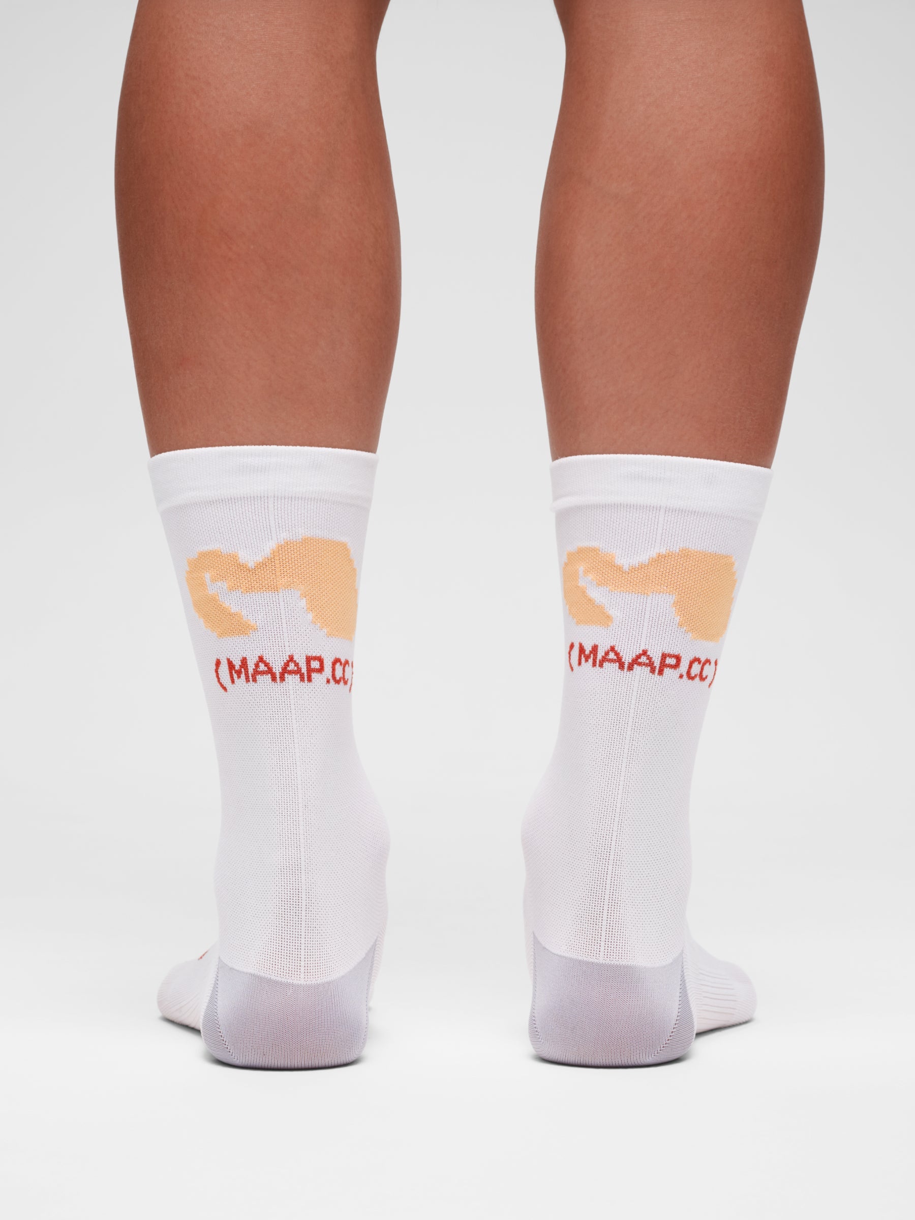 MAAP Strata Team Sock - White/Sorbet