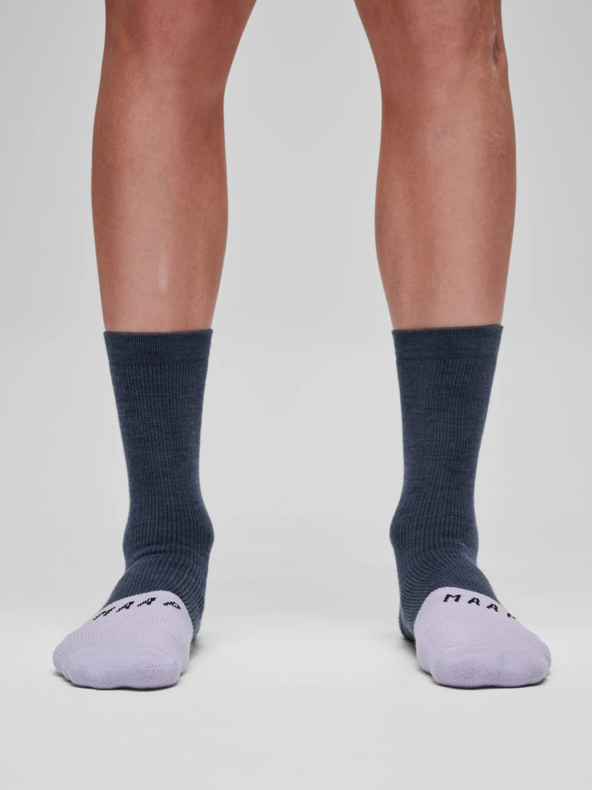 MAAP TEAM MERINO SOCK - CARBON BLUE/THISTLE