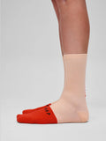 MAAP TEAM MERINO SOCK - CARMINE/FLUORO ORANGE