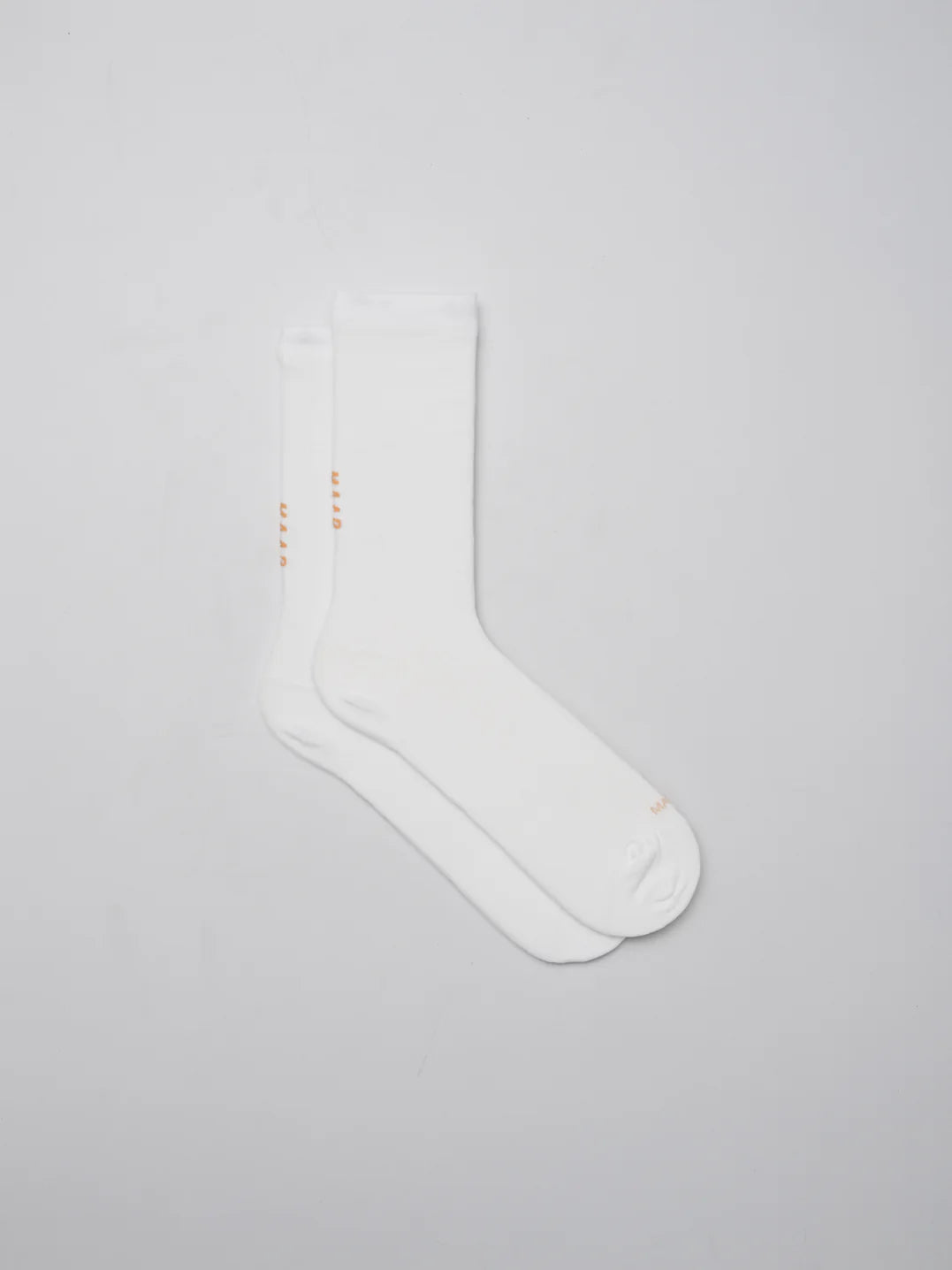MAAP Team Socks Long - White/ Faded Fluoro Orange