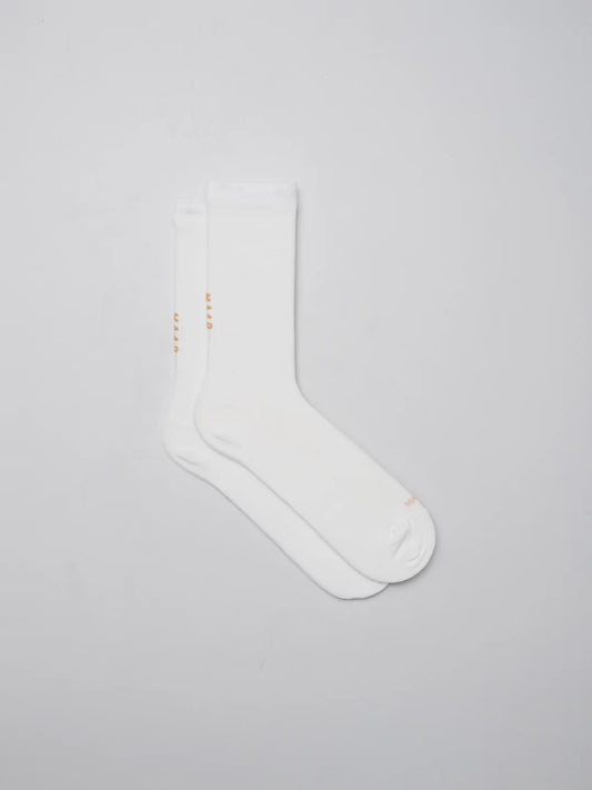 MAAP Team Socks Long - White/ Faded Fluoro Orange