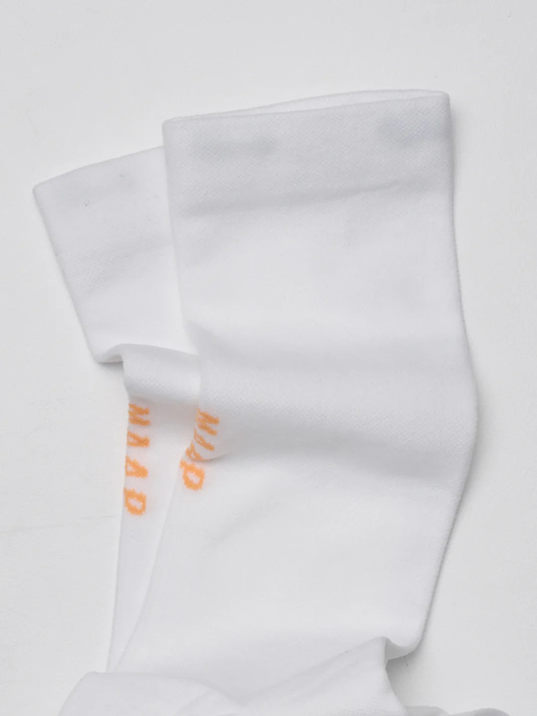 MAAP Team Socks Long - White/ Faded Fluoro Orange