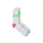MAAP Training Socks - White/Fluoro Lime