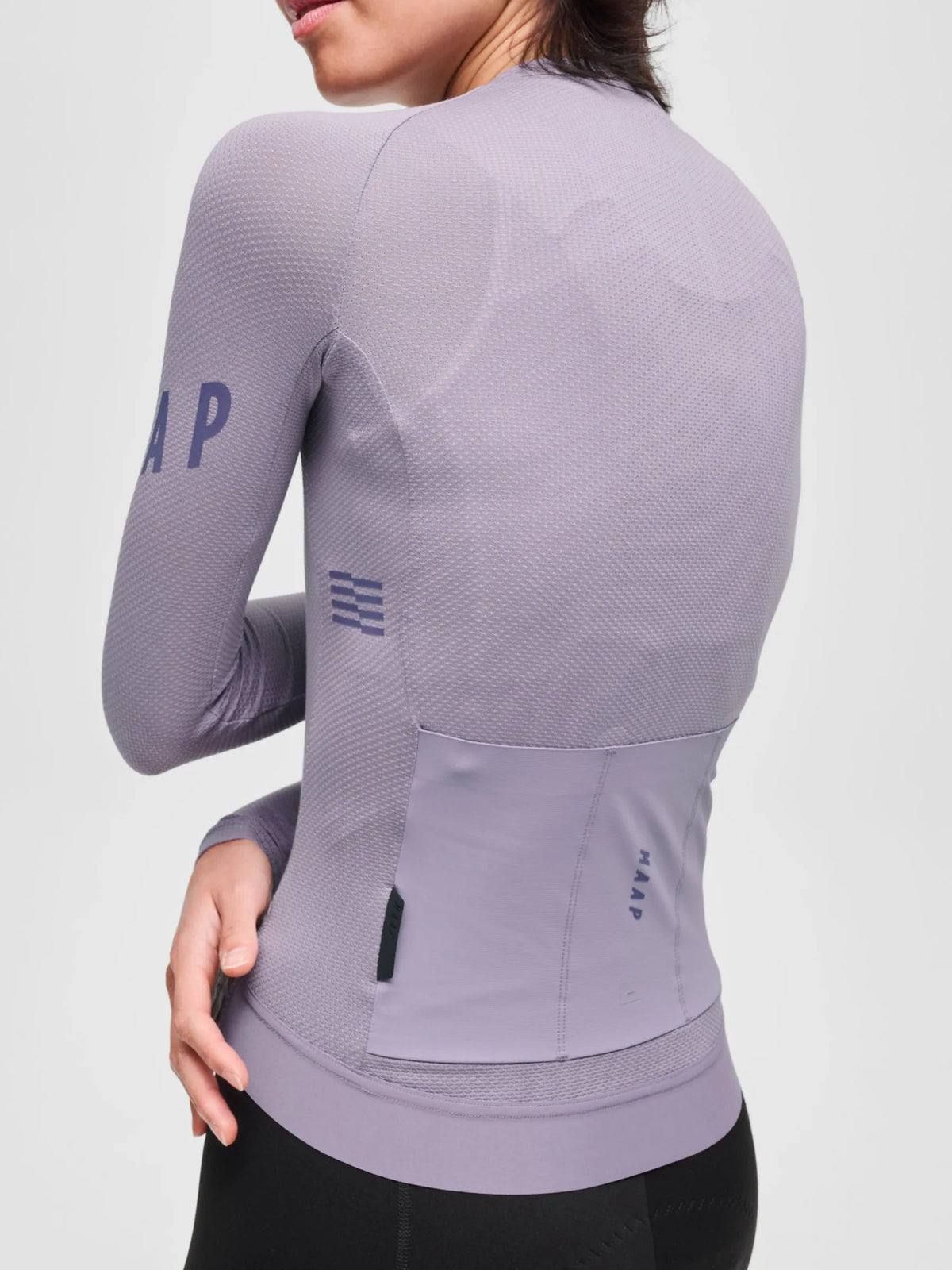 MAAP WOMEN APEX AEON LONG SLEEVE JERSEY - LAVENDER GREY