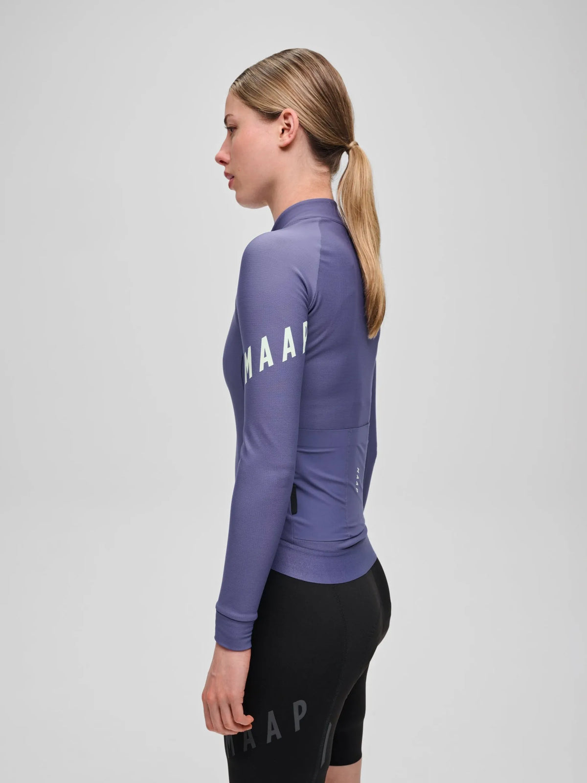 MAAP WOMEN APEX AEON THERMAL LONG SLEEVE JERSEY - DEEP COBALT