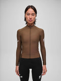MAAP WOMEN APEX AEON THERMAL LONG SLEEVE JERSEY - ESPRESSO