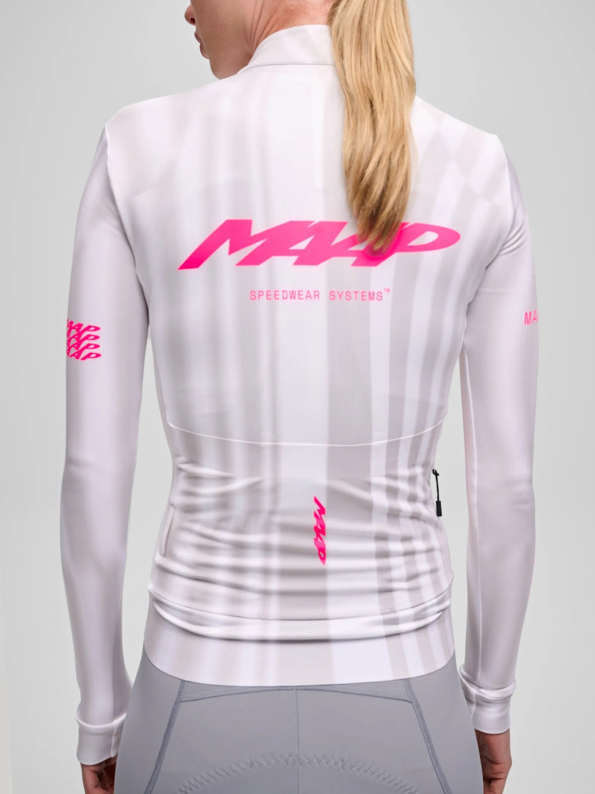 MAAP WOMEN HALO TEAM THERMAL LONG SLEEVE JERSEY - HALO STATIC GREY