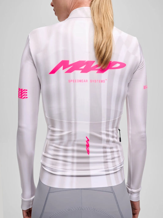 MAAP WOMEN HALO TEAM THERMAL LONG SLEEVE JERSEY - HALO STATIC GREY