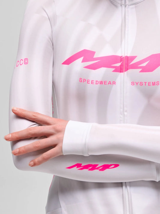 MAAP WOMEN HALO TEAM THERMAL LONG SLEEVE JERSEY - HALO STATIC GREY