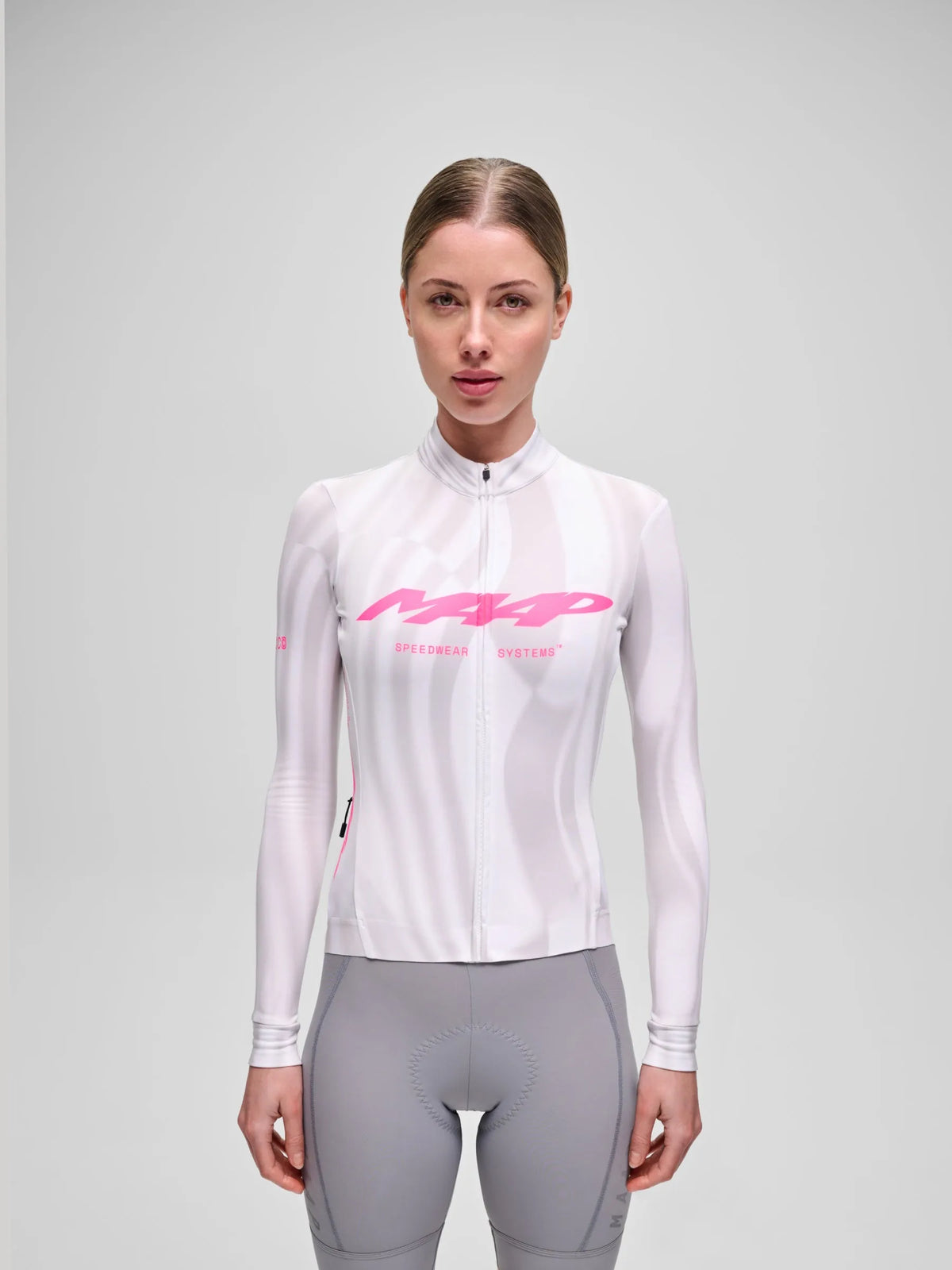 MAAP WOMEN HALO TEAM THERMAL LONG SLEEVE JERSEY - HALO STATIC GREY