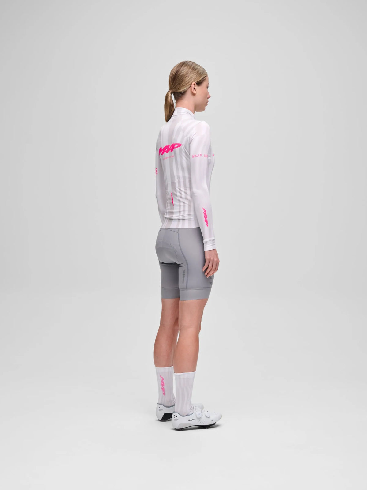 MAAP WOMEN HALO TEAM THERMAL LONG SLEEVE JERSEY - HALO STATIC GREY