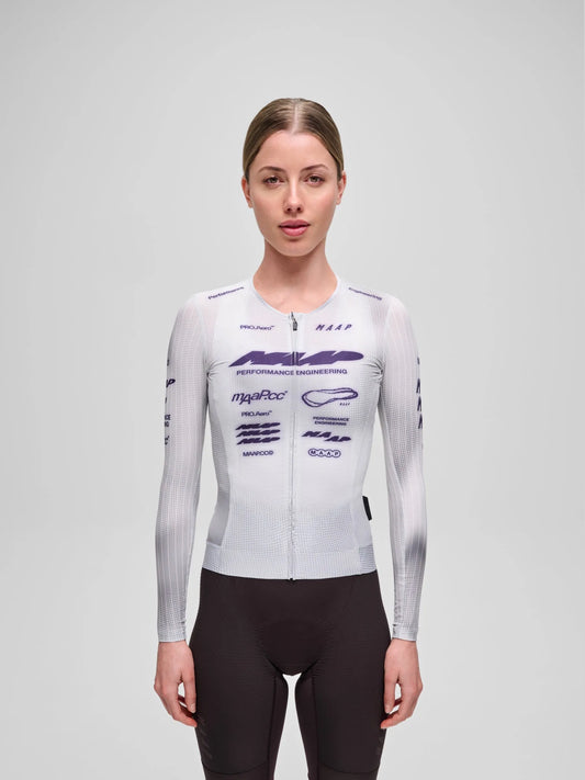 MAAP WOMEN PRO AERO LONG SLEEVE JERSEY - LUNAR GREY