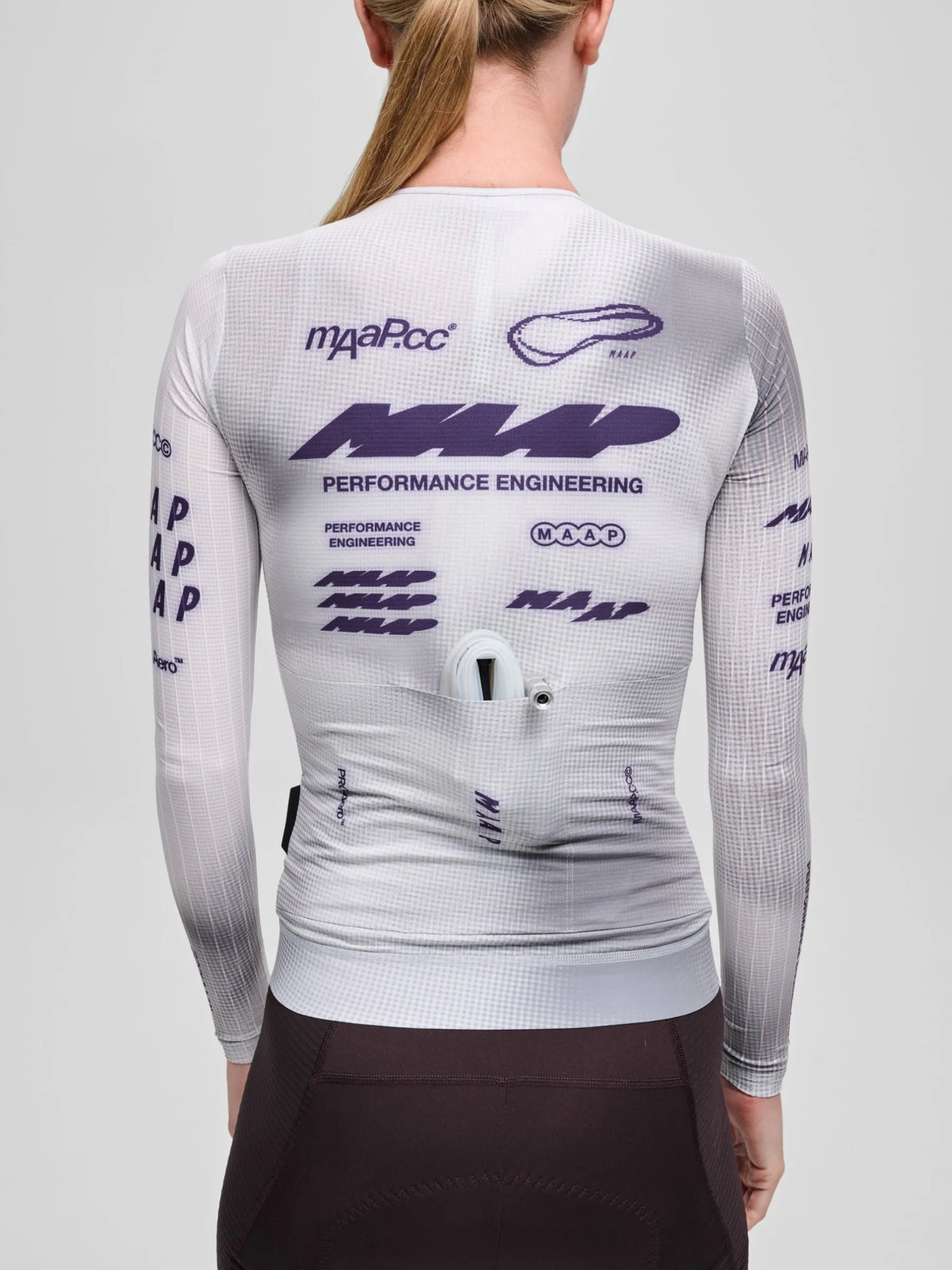 MAAP WOMEN PRO AERO LONG SLEEVE JERSEY - LUNAR GREY