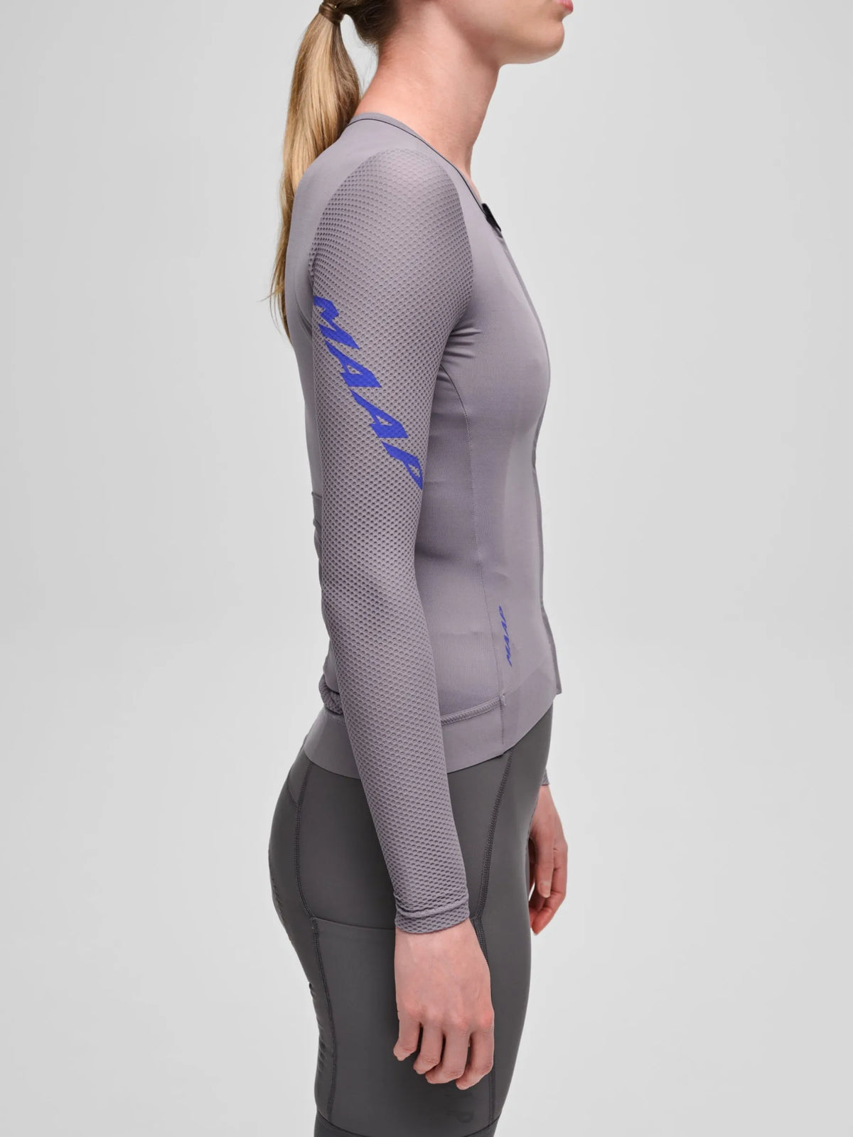MAAP WOMEN PRO EMERGE LONG SLEEVE JERSEY - ANTHRACITE
